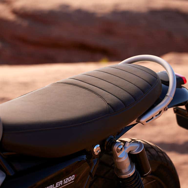 Triumph scrambler 1200 low seat cheap